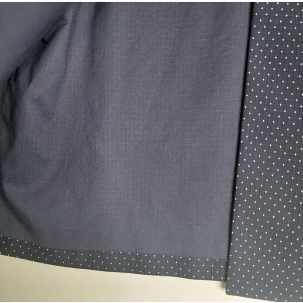 Pendleton Navy Polka Dot Crop Blazer Cape Style Jacket Large - Picture 4 of 6